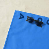 Serviette de plage de Sainte-Lucie (En situation)