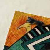 Serviette de plage de Samurai (En situation)