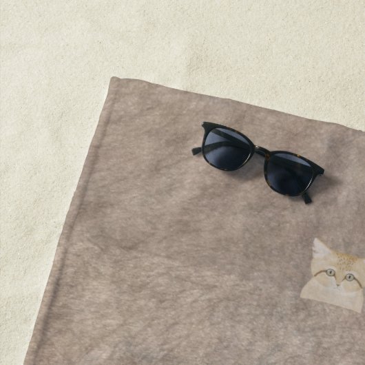 Serviette de plage de Sand Cats (En situation)