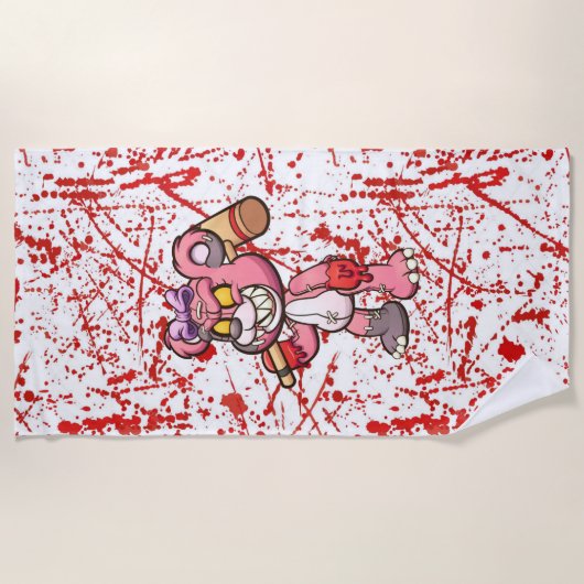 Serviette de plage de Scare Bear (Devant)