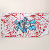 Serviette de plage de Scare Bear (Devant)
