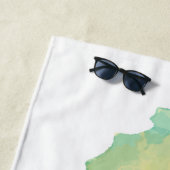 Serviette de plage de Seahorse (En situation)