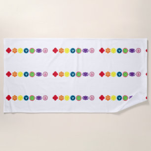 Serviette de plage de Seven Chakra Yoga Beach