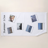 Serviette de plage de souvenirs de photo (Devant)