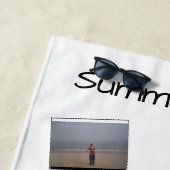 Serviette de plage de souvenirs de photo (En situation)