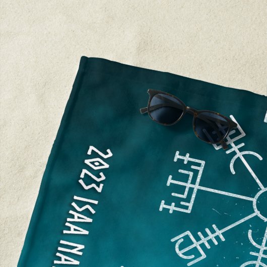 Serviette de plage de spécialité ISAA 2023 (En situation)