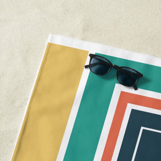 serviette de plage de style Nautica (En situation)