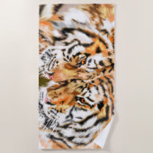 Serviette de plage de Tiger en couple (Devant)