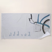 Serviette de plage de vélo de croisière côtière de (Devant)