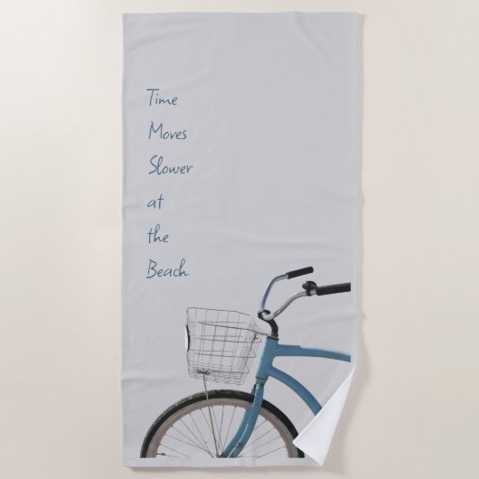 Serviette de plage de vélo de croisière côtière de (Devant)