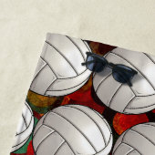 Serviette de plage de volley-ball (En situation)