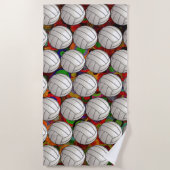 Serviette de plage de volley-ball (Devant)