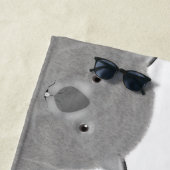 Serviette de plage de Wombat (En situation)