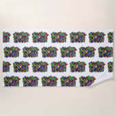 Serviette de plage de Yorkie (Devant)