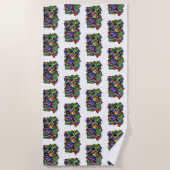Serviette de plage de Yorkie (Devant)