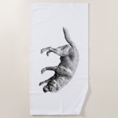 Serviette De Plage Débordé par les vagues (Devant)
