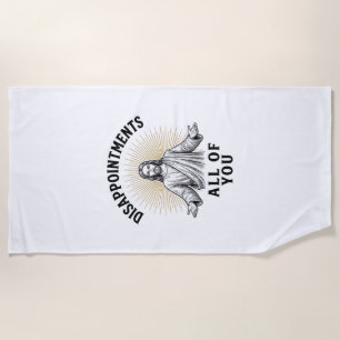 Serviette De Plage Déceptions Vous Tous Tee-shirt Religieux Vintage