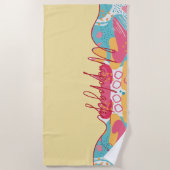 Serviette De Plage Déclaration Féminine Audacieuse Sans Excuse (Devant)