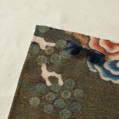 Serviette De Plage Décor d'antiquité chinois d'oiseaux (En situation)