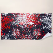 Serviette De Plage Décor de la peinture sur un (Devant)