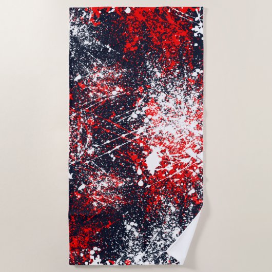 Serviette De Plage Décor de la peinture sur un (Devant)
