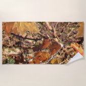 Serviette De Plage Décor de peinture de camouflage de l'automne du (Devant)