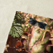 Serviette De Plage Décor de peinture de camouflage de l'automne du (En situation)