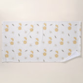 Serviette De Plage Décor Orange Slice Print Beach Tower (Devant)