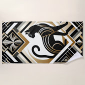 Serviette de plage décorative Abstraite moderne (Devant)
