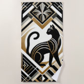 Serviette de plage décorative Abstraite moderne (Devant)