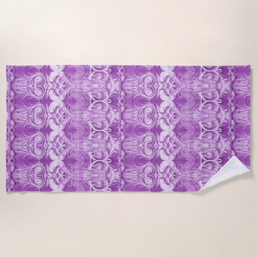 Serviette de plage décorative violette (Devant)