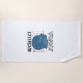Serviette De Plage Définition d'architecte (Devant)