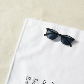 Serviette De Plage Définition du week-end pour filles personnalisées (En situation)