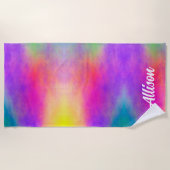 Serviette De Plage Dégradé de couleurs de coucher de soleil (Devant)
