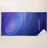 Serviette De Plage Dégradé Ombre bleu violet (Devant)