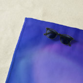 Serviette De Plage Dégradé Ombre bleu violet (En situation)