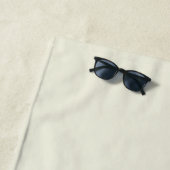 Serviette De Plage Dégradé Ombre jaune blanc (En situation)