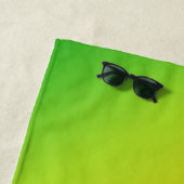 Serviette De Plage Dégradé Tropical de l'Île (En situation)