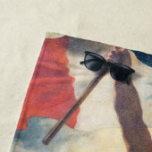 Serviette De Plage Delacroix - La Liberté guidant le peuple Gros plan (En situation)