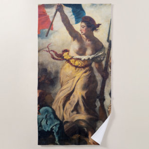 Serviette De Plage Delacroix - La Liberté guidant le peuple Gros plan