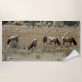 Serviette de plage d'Elk (Devant)