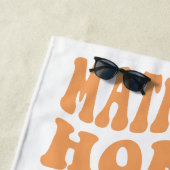 Serviette De Plage Demoiselle d'Honneur Dégradé Pastel Rétro (En situation)