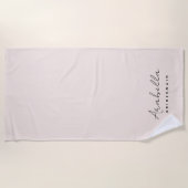 Serviette De Plage Demoiselle d'honneur | Écriture Moderne Minimalist (Devant)