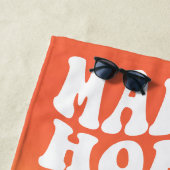 Serviette De Plage Demoiselle d'honneur Rétro Ombré Enterrement de vi (En situation)