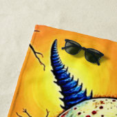 Serviette De Plage Démon déplaisant en bois Éffrayant (En situation)