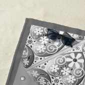 Serviette De Plage Dentelle en céramique Gris (En situation)