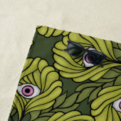 Serviette De Plage Déplaisant mignon Plante printemps vert Imaginaire (En situation)