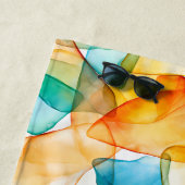 Serviette De Plage Dérive de couleur côtière (En situation)