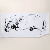 Serviette De Plage Dérive, ne te dépêche pas (Devant)