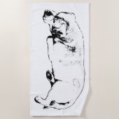 Serviette De Plage Dérive, ne te dépêche pas (Devant)